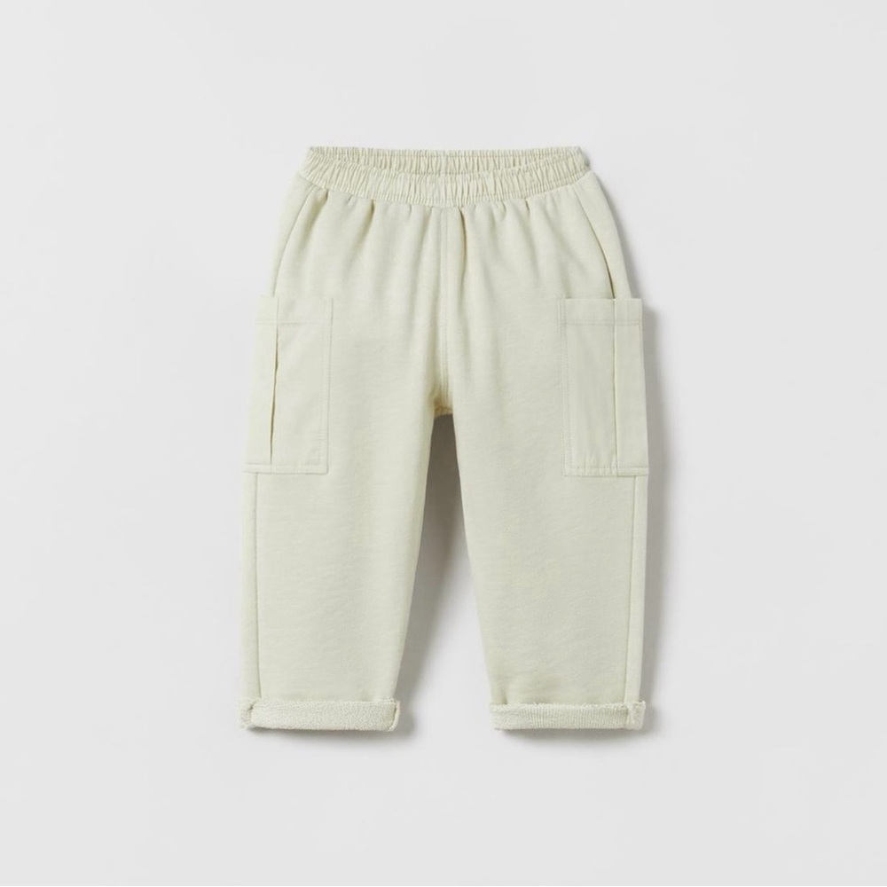 Zara Kids Cargo Pants With Pockets 3-4T